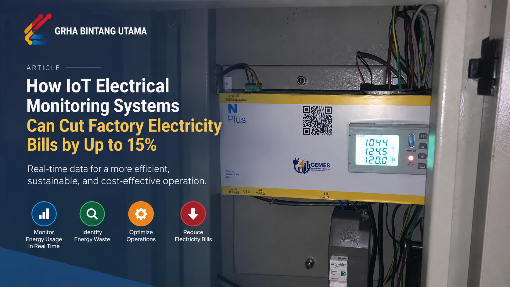 Monitoring Listrik IoT untuk memantau konsumsi energi pabrik secara real-time dan menemukan pemborosan listrik Monitoring Listrik IoT untuk memantau konsumsi energi pabrik secara real-time dan menemukan pemborosan listrik